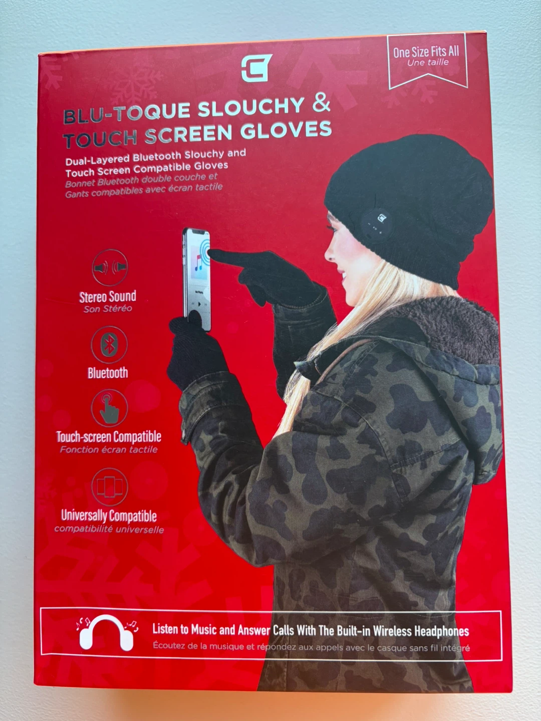 Blu-Toque Slouchy & Touch Screen Gloves