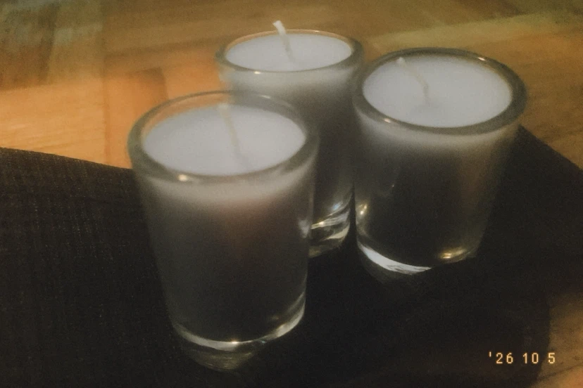 Set of Glass Votive Candles