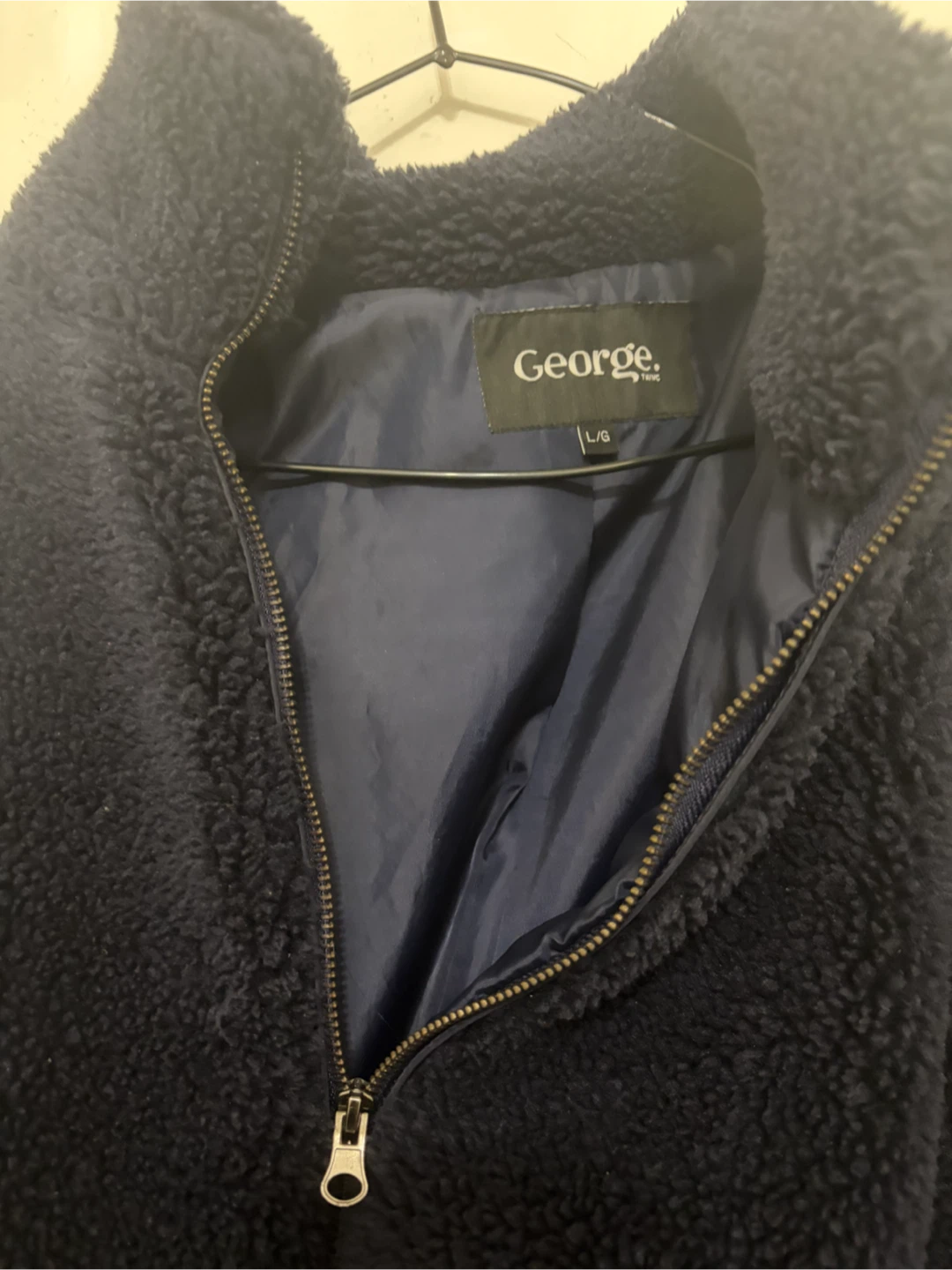 George Navy Blue Teddy Fleece Jacket - photo 2
