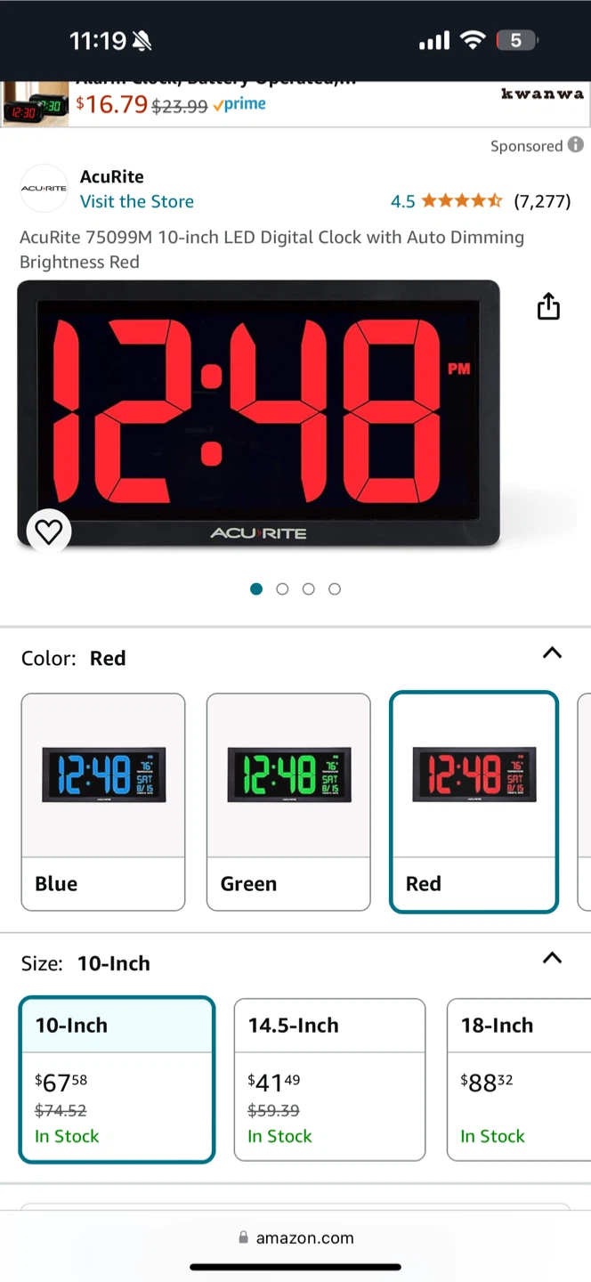 AcuRite LED Digital Clock - photo 3