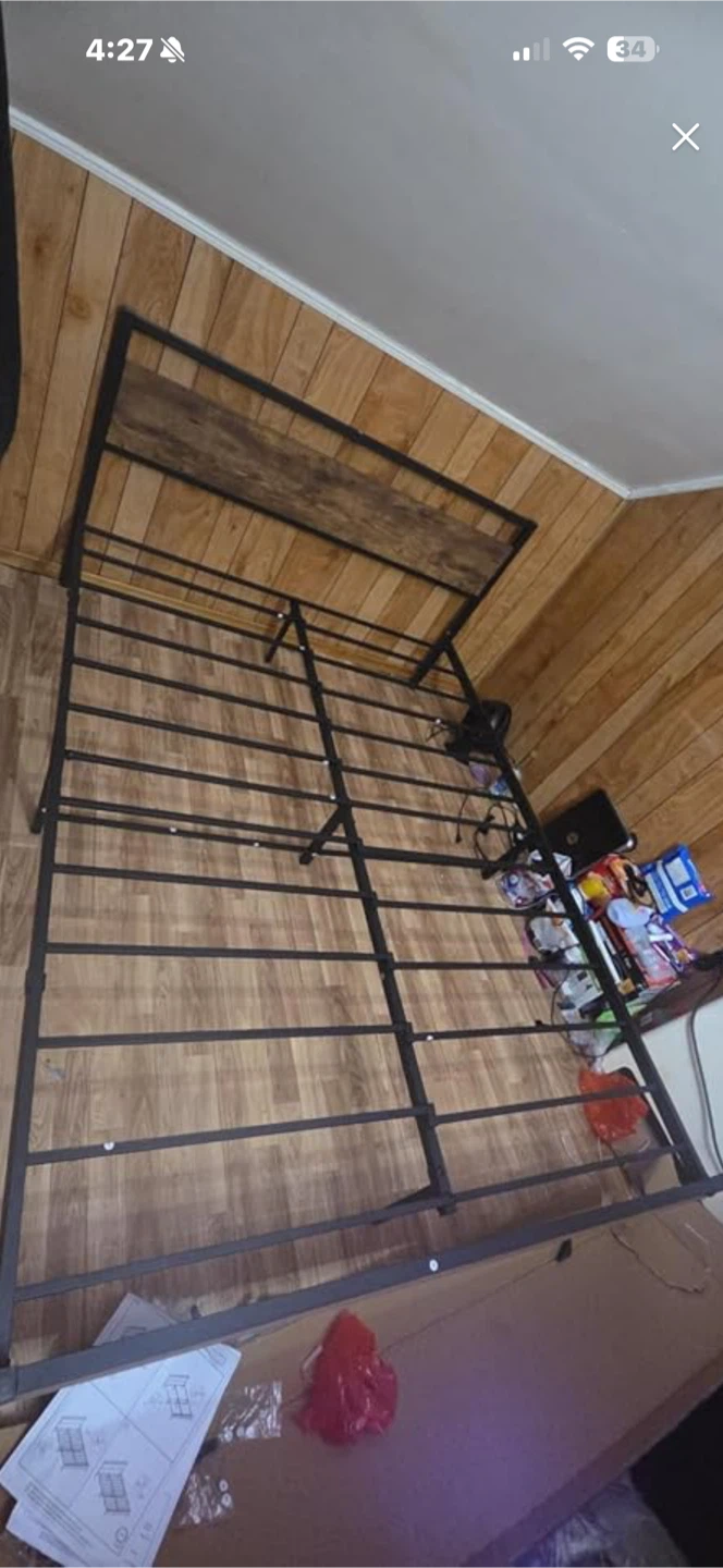Queen Metal Bed Frame with Headboard - photo 3