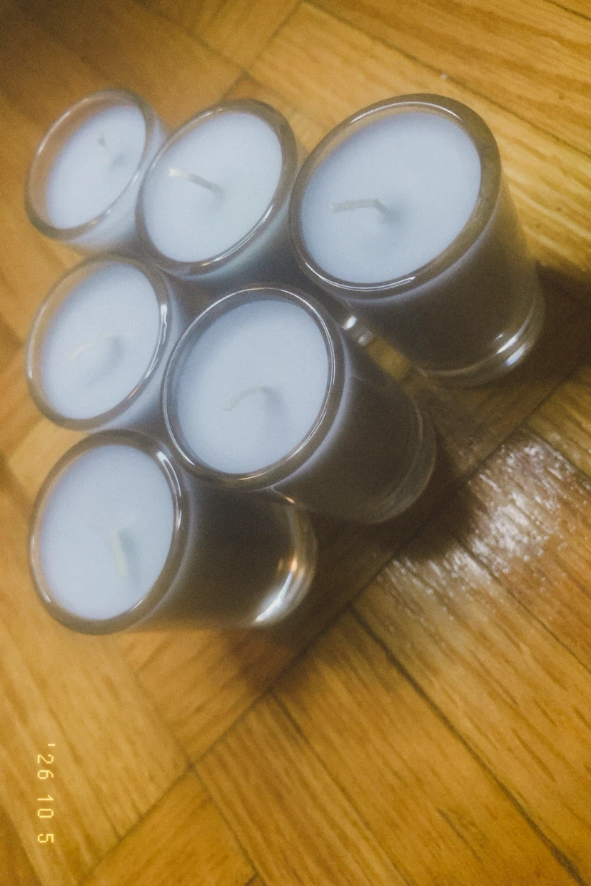 Set of Glass Votive Candles - photo 2