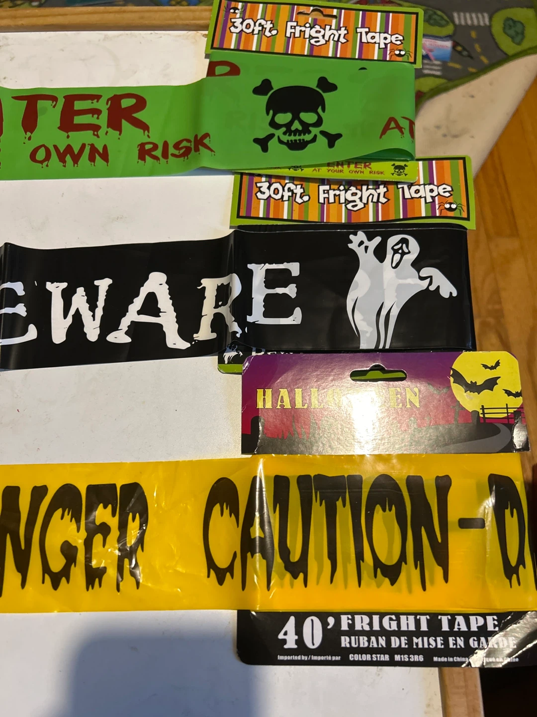 Set of 3 Halloween Fright Tape Rolls - photo 2
