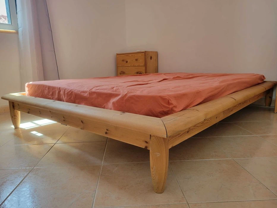 IKEA wooden Full size bed frame for $60 - photo 2