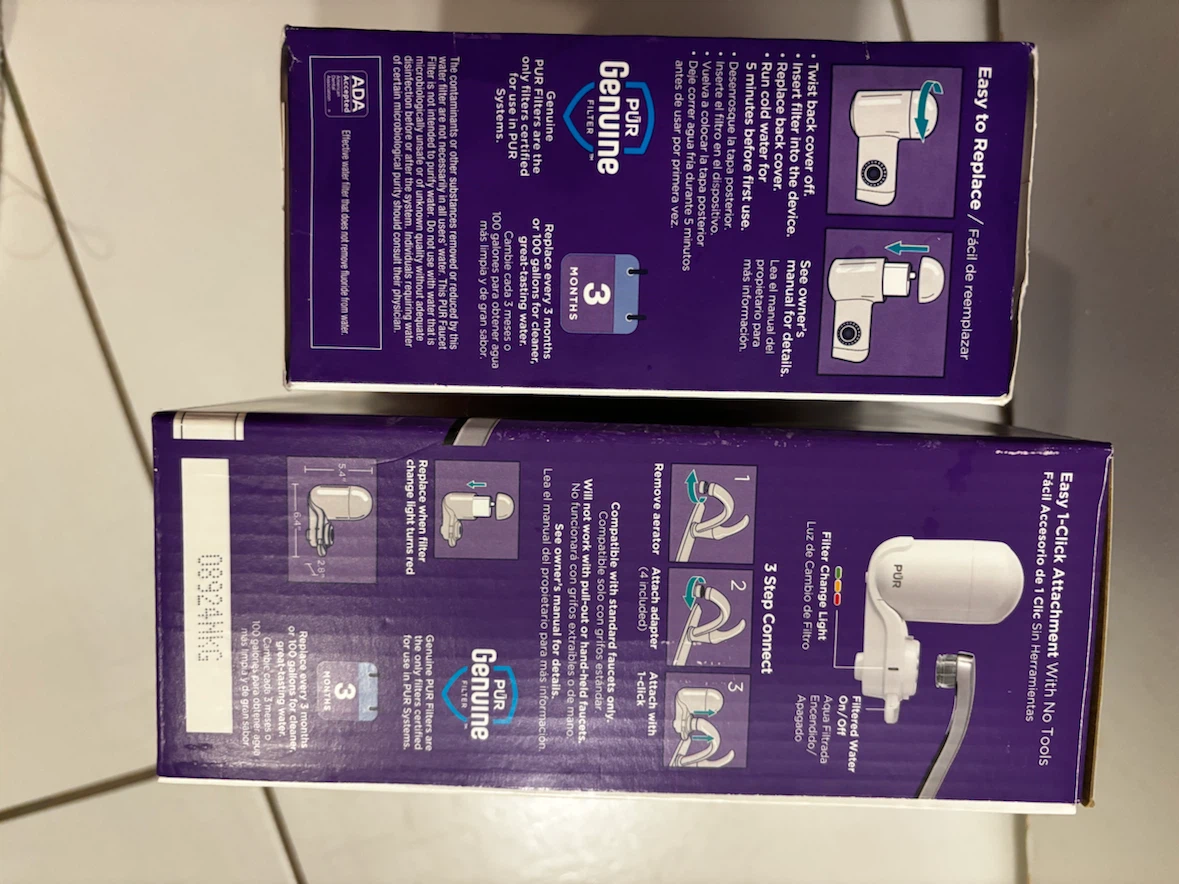 [BRAND NEW] PUR Faucet Filtration System and 3-Pack Filters - photo 3