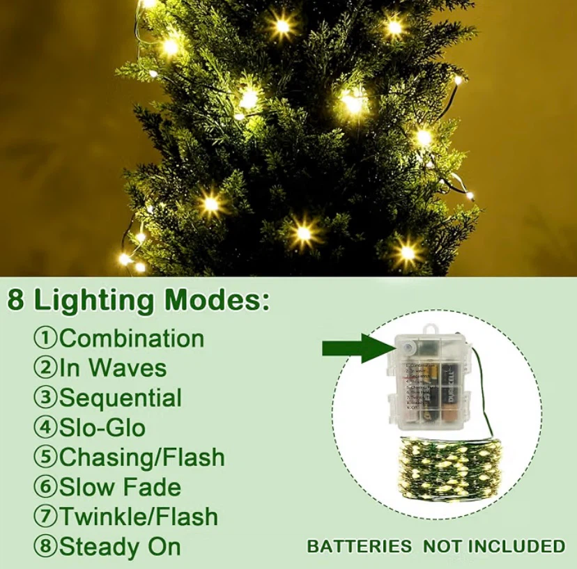 New 2-Pack 4FT Artificial Cedar Trees with LED Lights - photo 2
