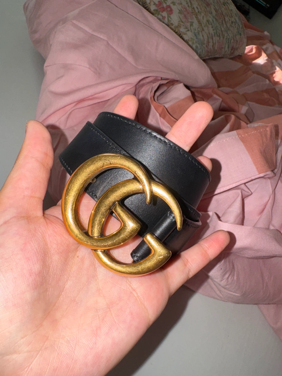 Gucci GG Marmont Leather Belt