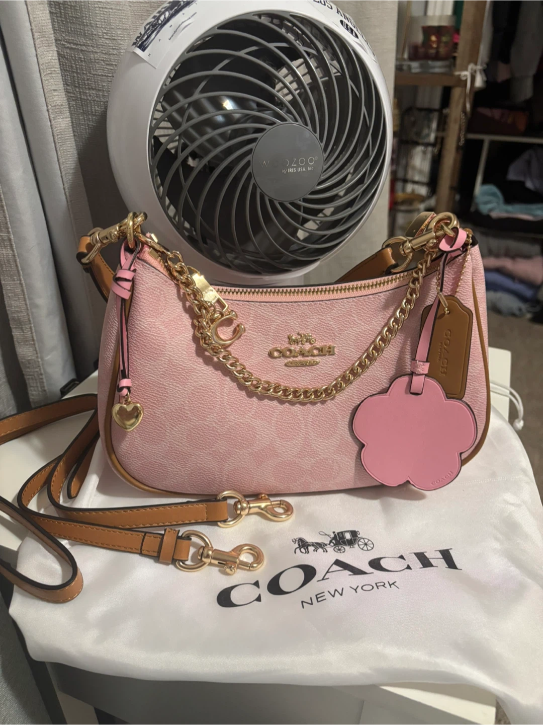 Pink coach purse