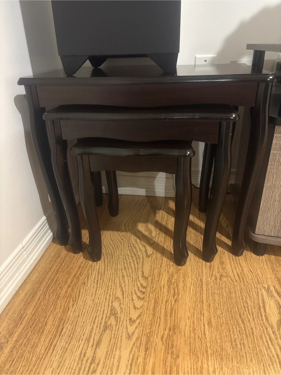 Dark Wood Nesting Tables (3) - photo 2