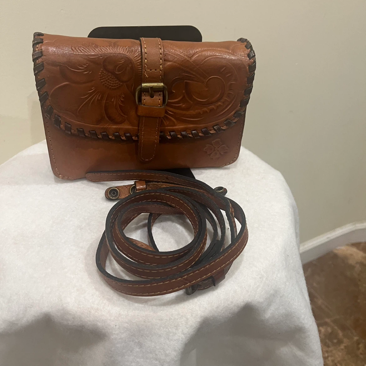 Patricia Nash Tooled Leather Crossbody Bag - photo 2