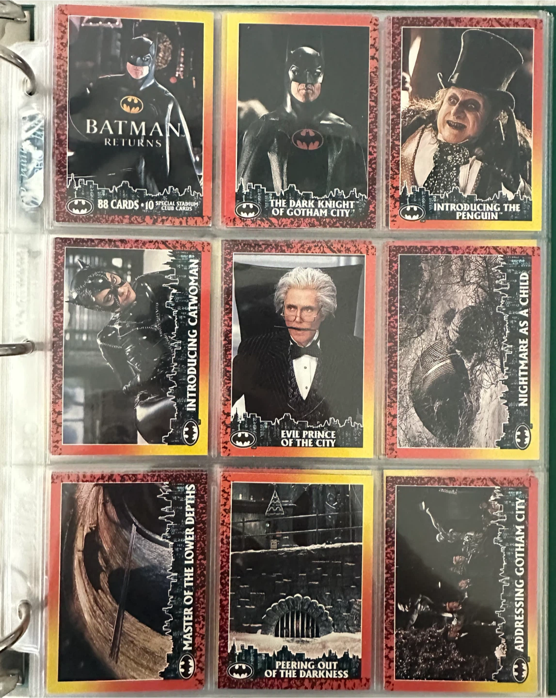 1992 Topps Batman Returns Complete Mint Set