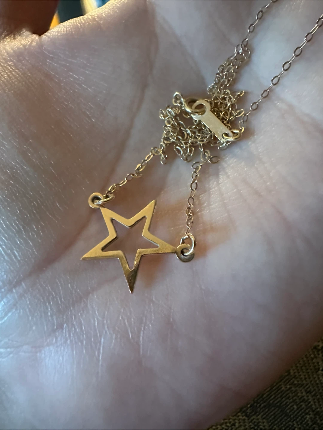 10K Gold Star Necklace - photo 2