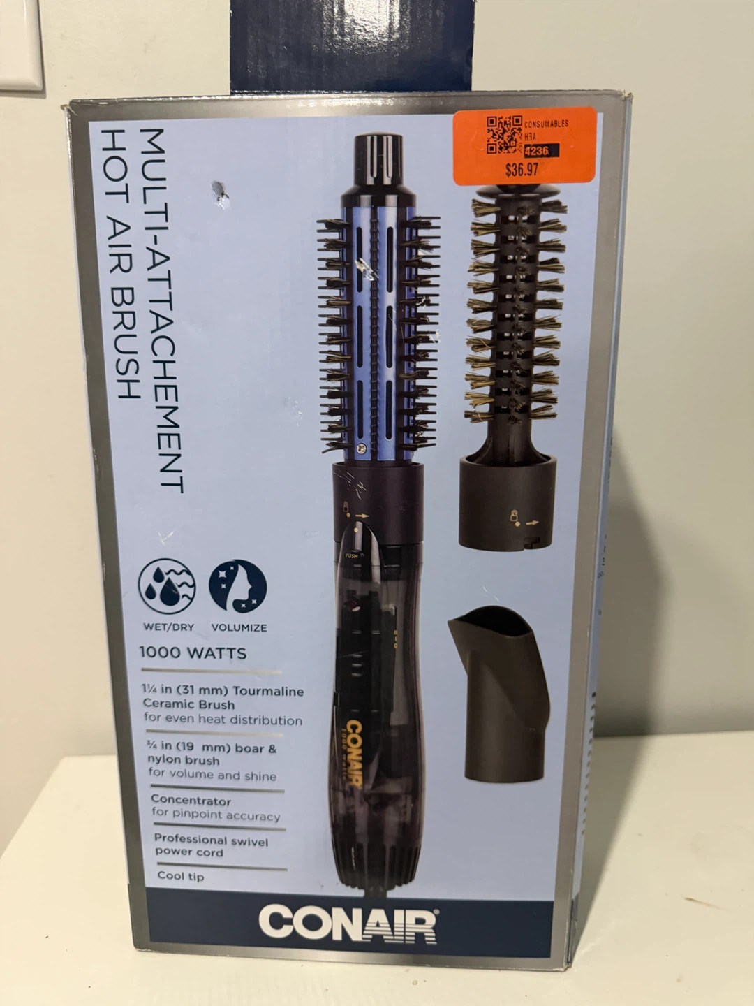 Conair Multi-Attachment Hot Air Brush