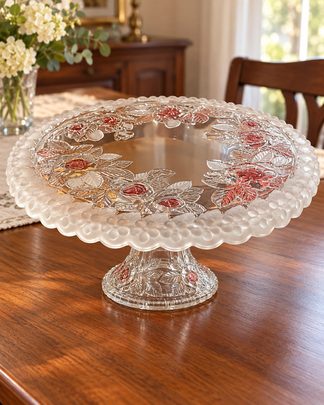 Decorative Glass Cake Stand