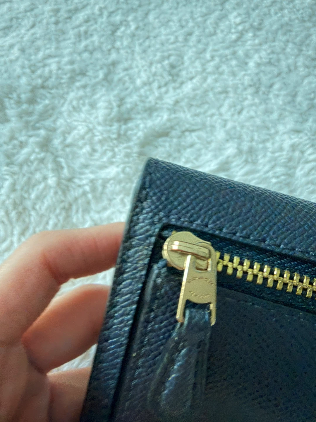 Coach Navy Wallet - photo 4