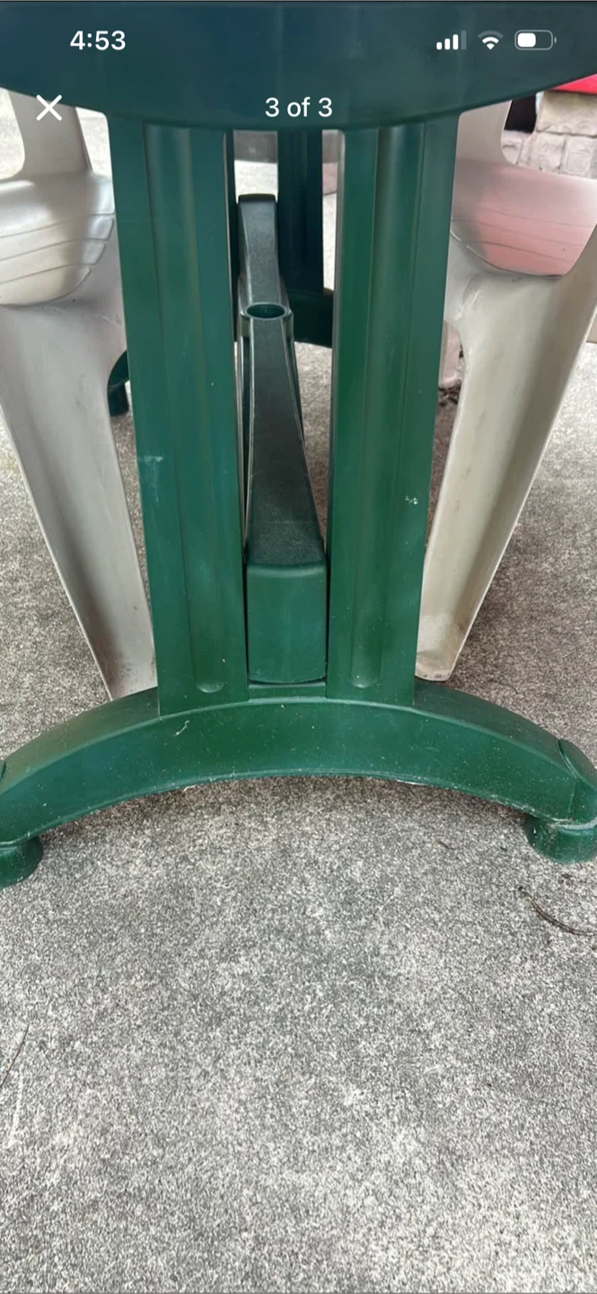 Outdoor Patio Table with 4 Chairs - photo 2