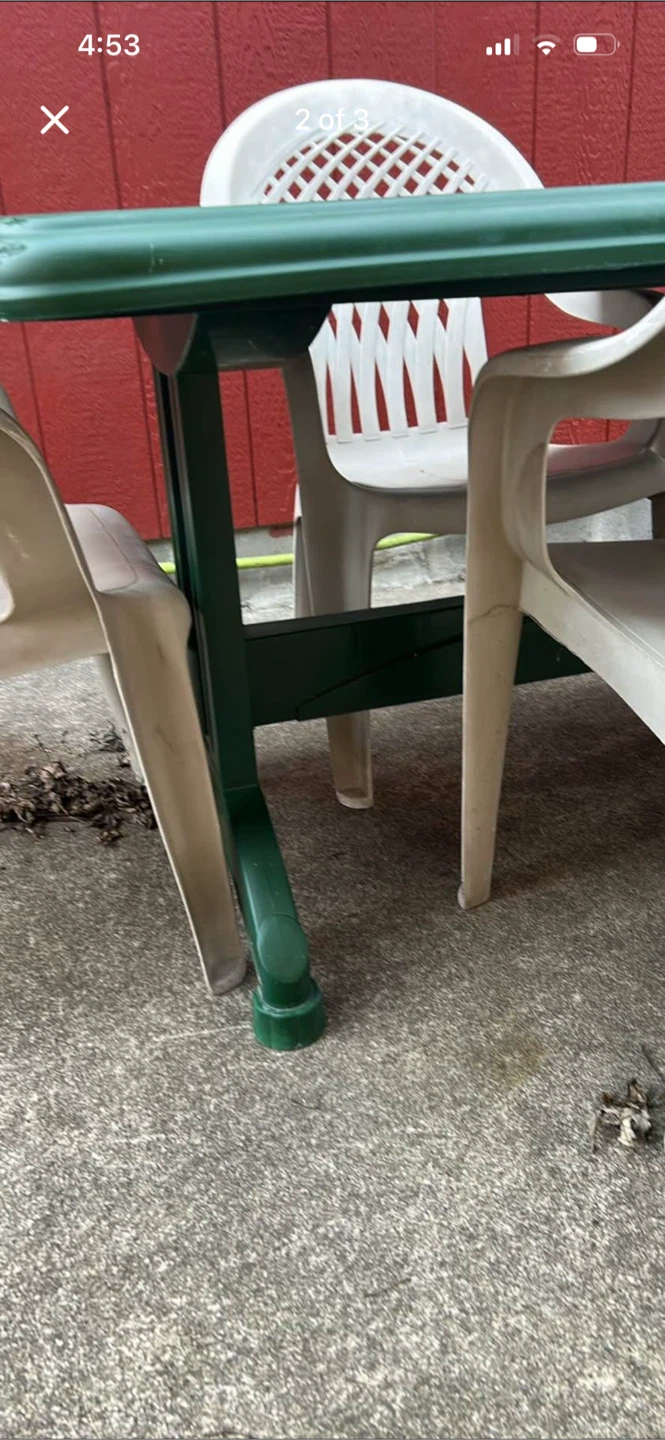 Outdoor Patio Table with 4 Chairs - photo 3