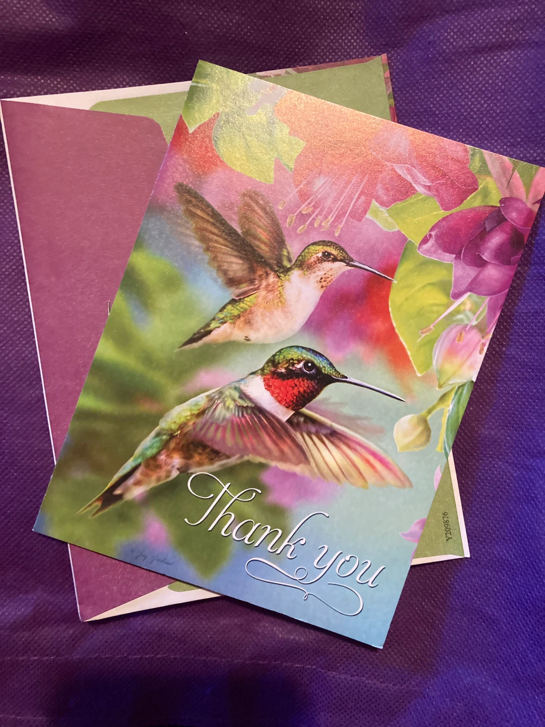 Hummingbird Thank You Greeting Card
