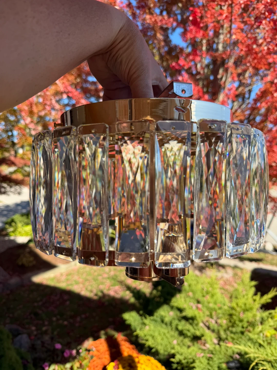 Crystal Ceiling Light Fixture