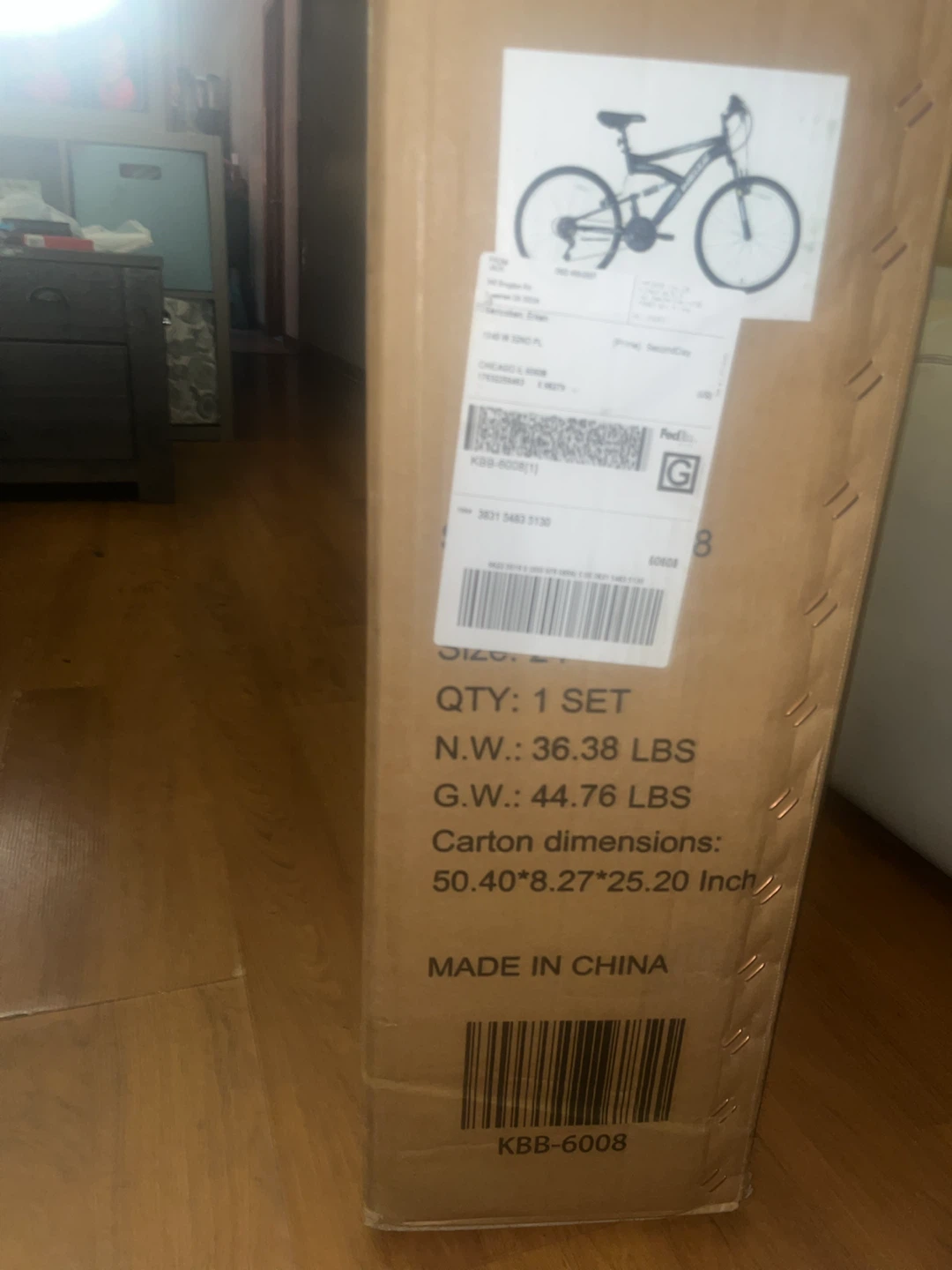 Weize 24-inch Black Mountain Bike KBB-6008 - photo 2