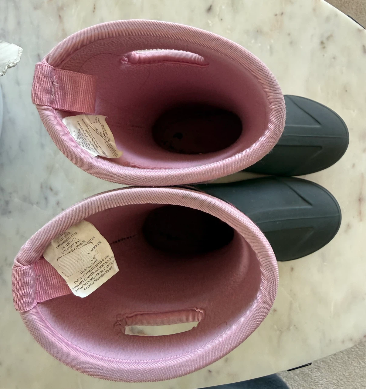 Children's Heart Pattern Rain Boots Size 12 - photo 4