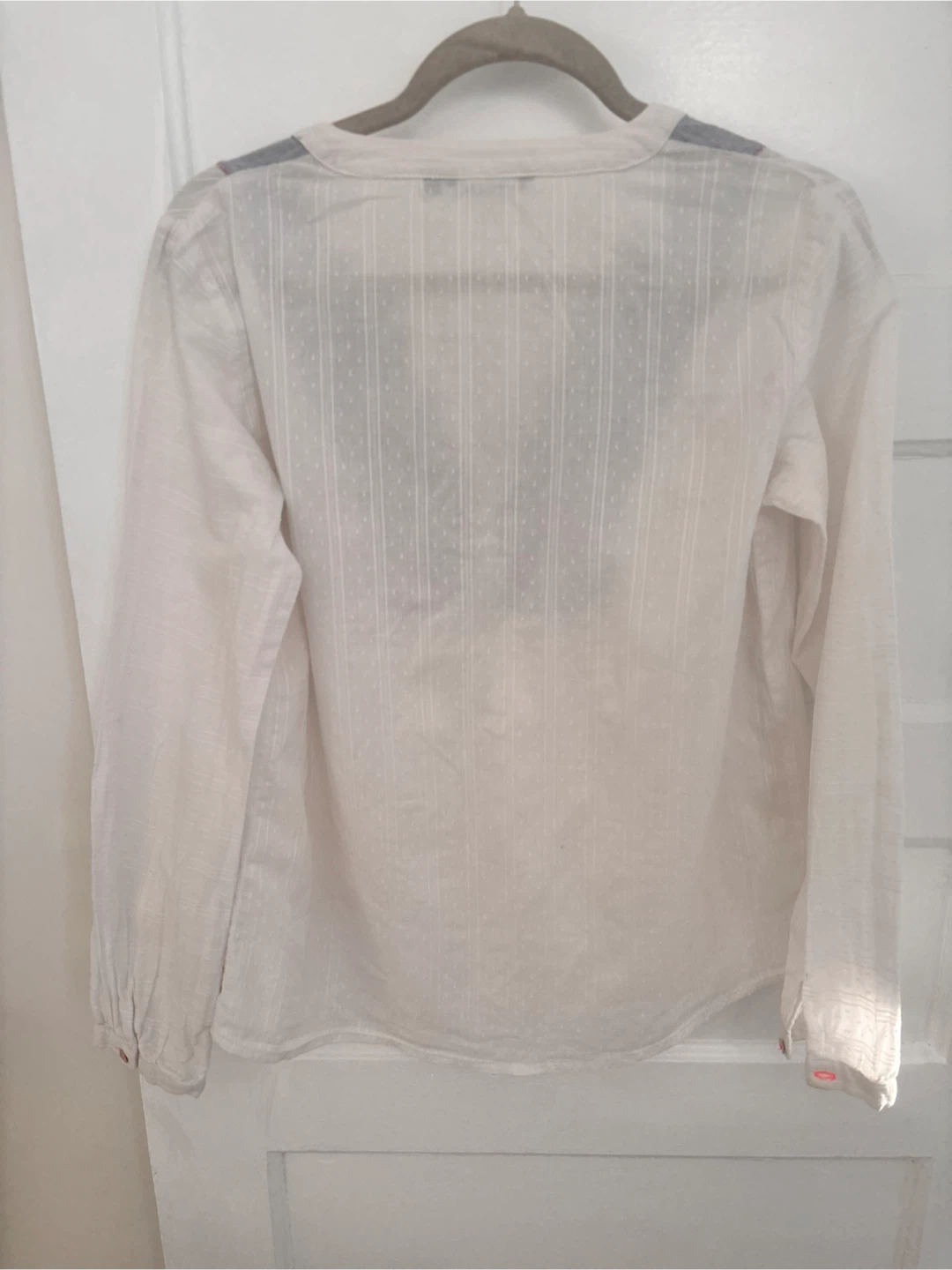 Tom Tailor Cream and Blue Blouse - photo 2