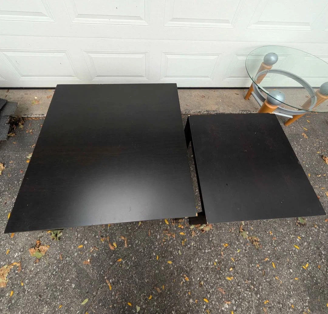 Set of Two Black Side Tables - photo 2