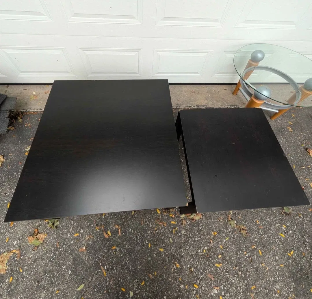 Set of Two Black Side Tables - photo 2