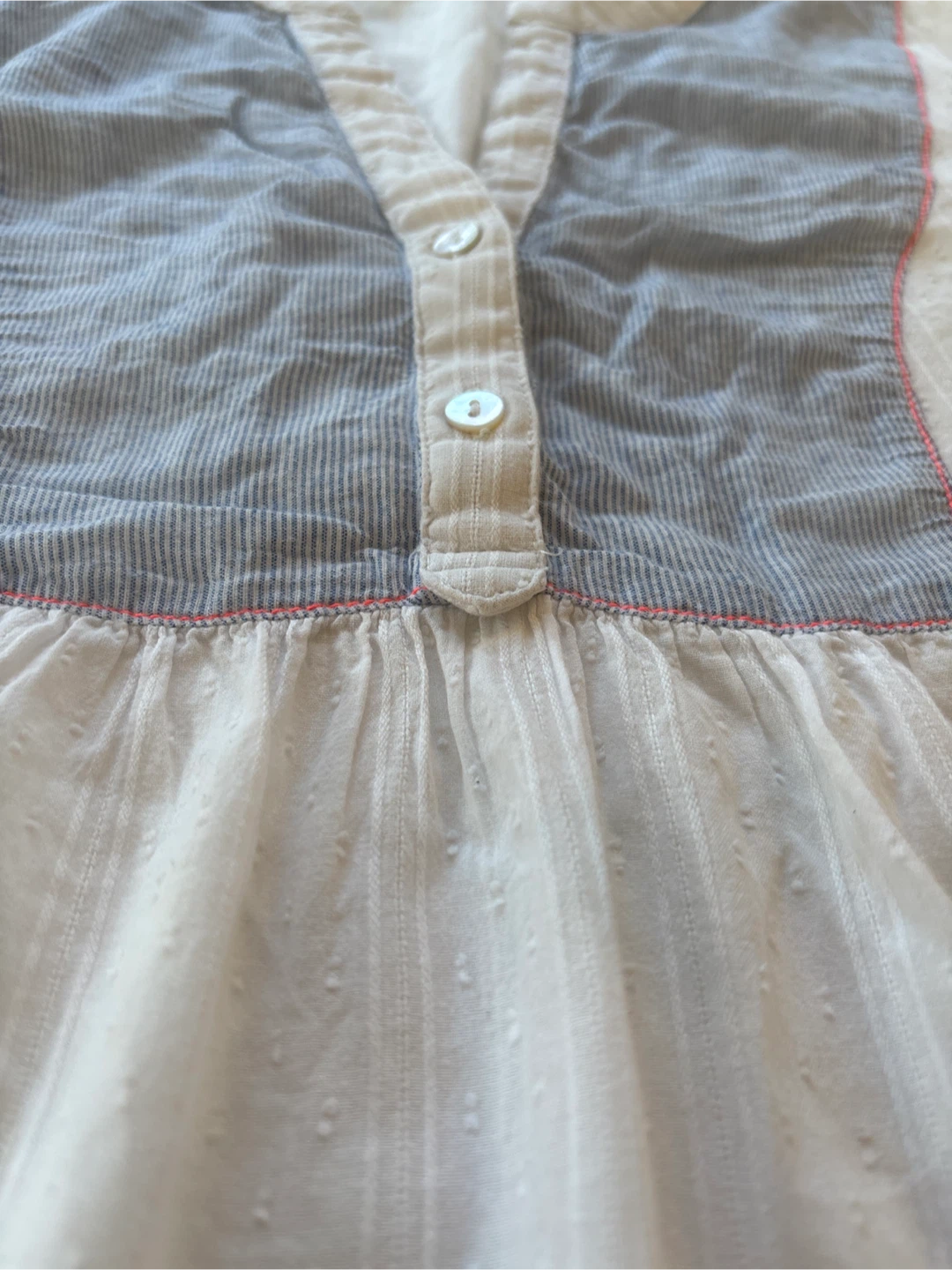 Tom Tailor Cream and Blue Blouse - photo 5