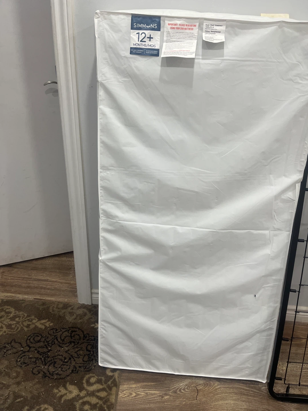 Simmons Crib Mattress and Support Frame