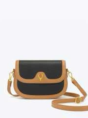Black and Tan Shoulder Bag