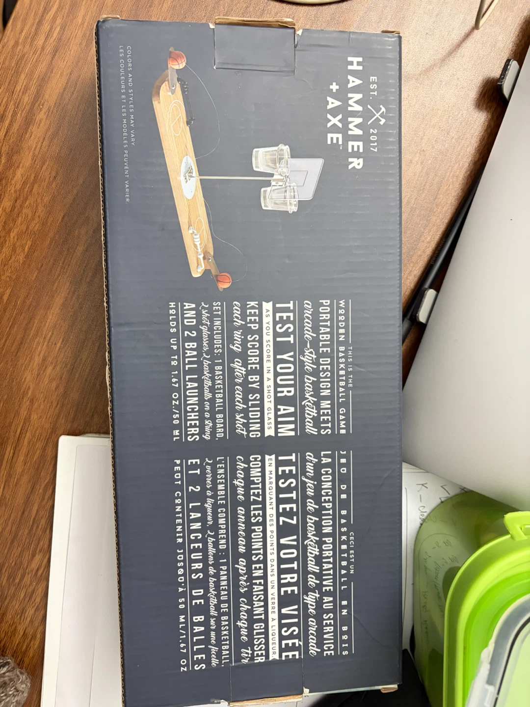 [BNIB] Hammer + Axe Wooden Basketball Game - photo 2