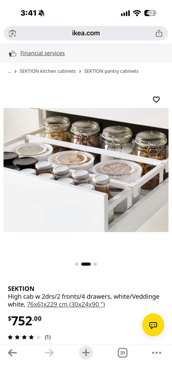 IKEA SEKTION High Pantry Cabinet - photo 2