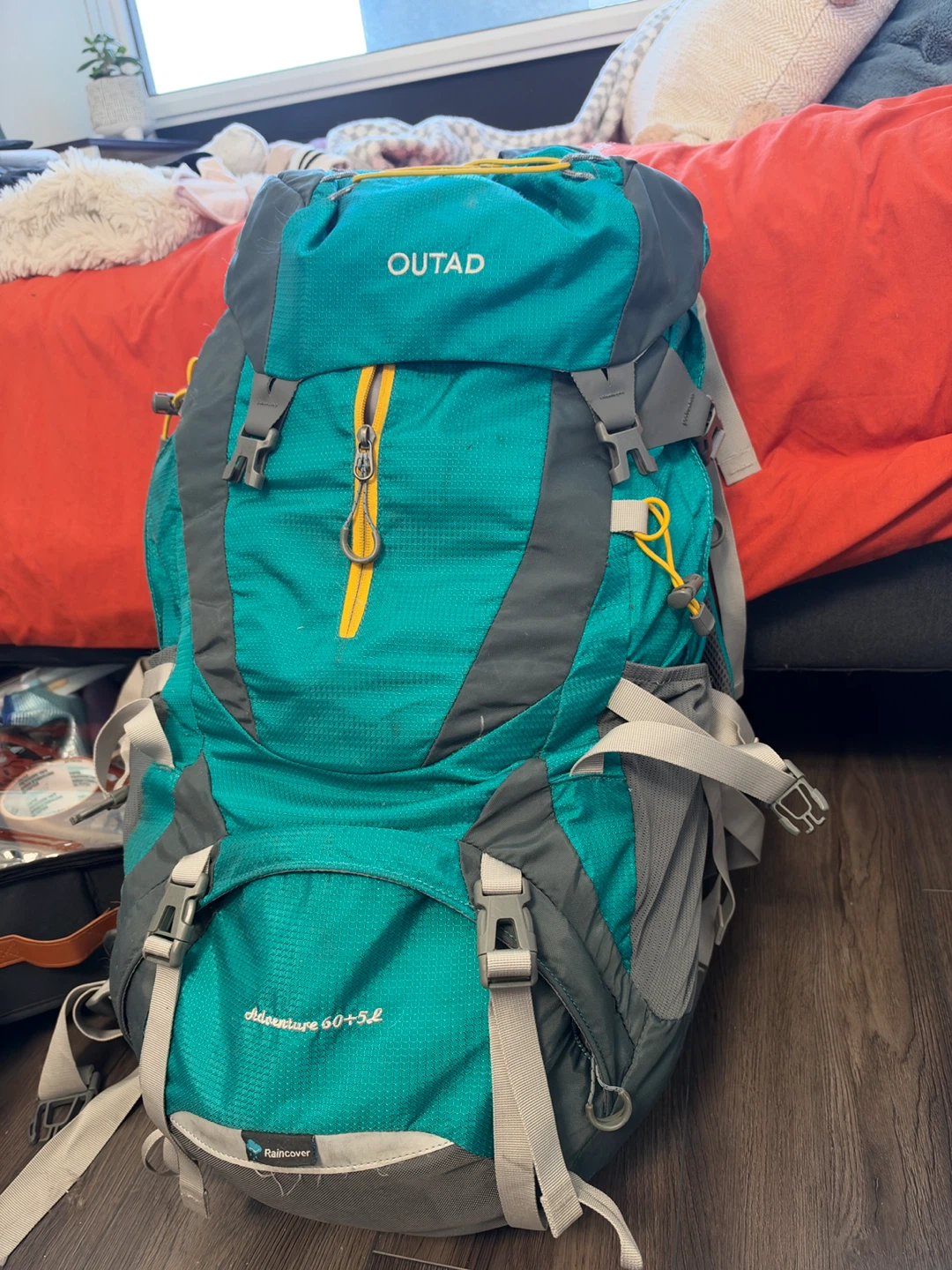 OUTAD Adventure 60+5L Hiking Backpack