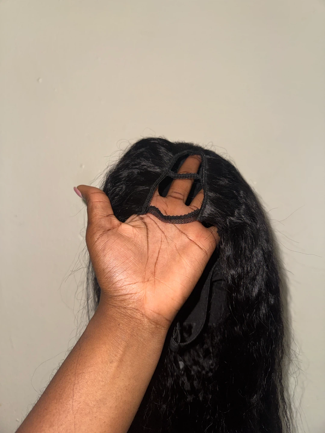 V Part Wig Human Hair Kinkystraight - photo 3