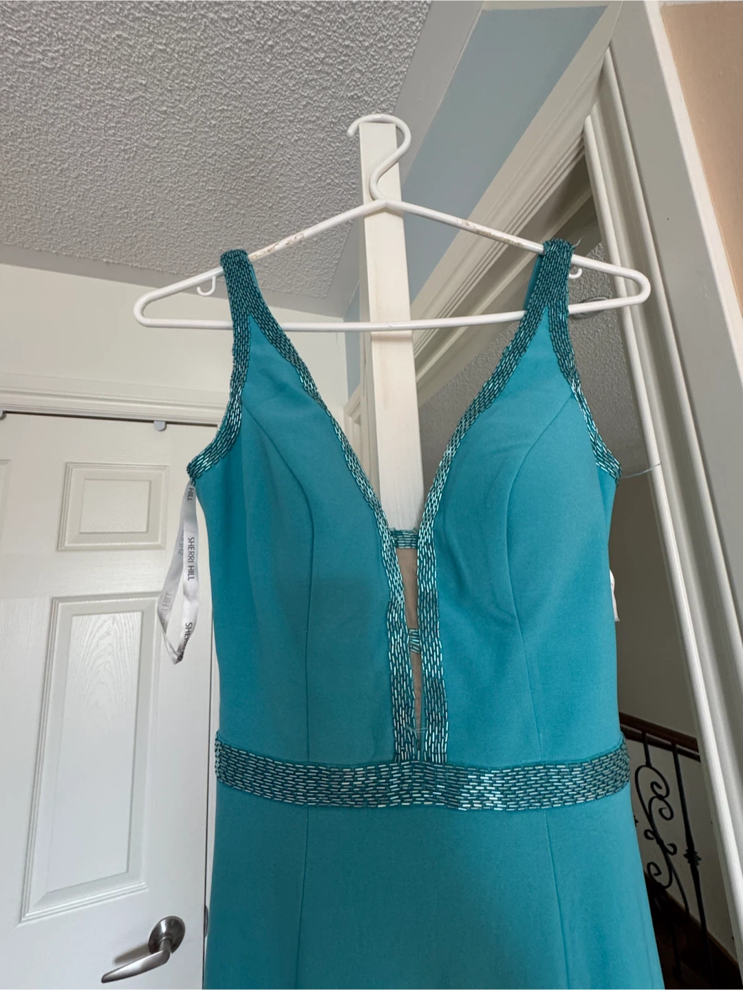 Sherri Hill Turquoise Formal / Prom Dress — Size 00