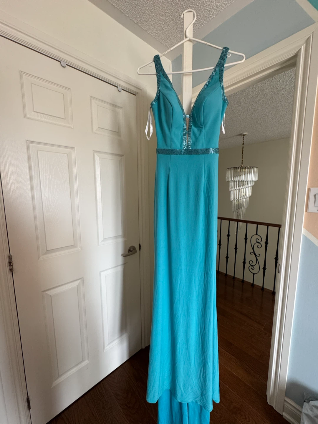 Sherri Hill Turquoise Formal / Prom Dress — Size 00 - photo 2