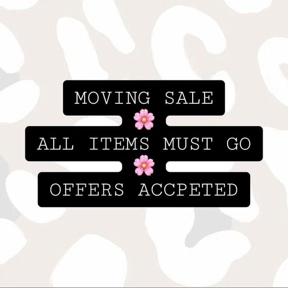 Moving sale open to offers