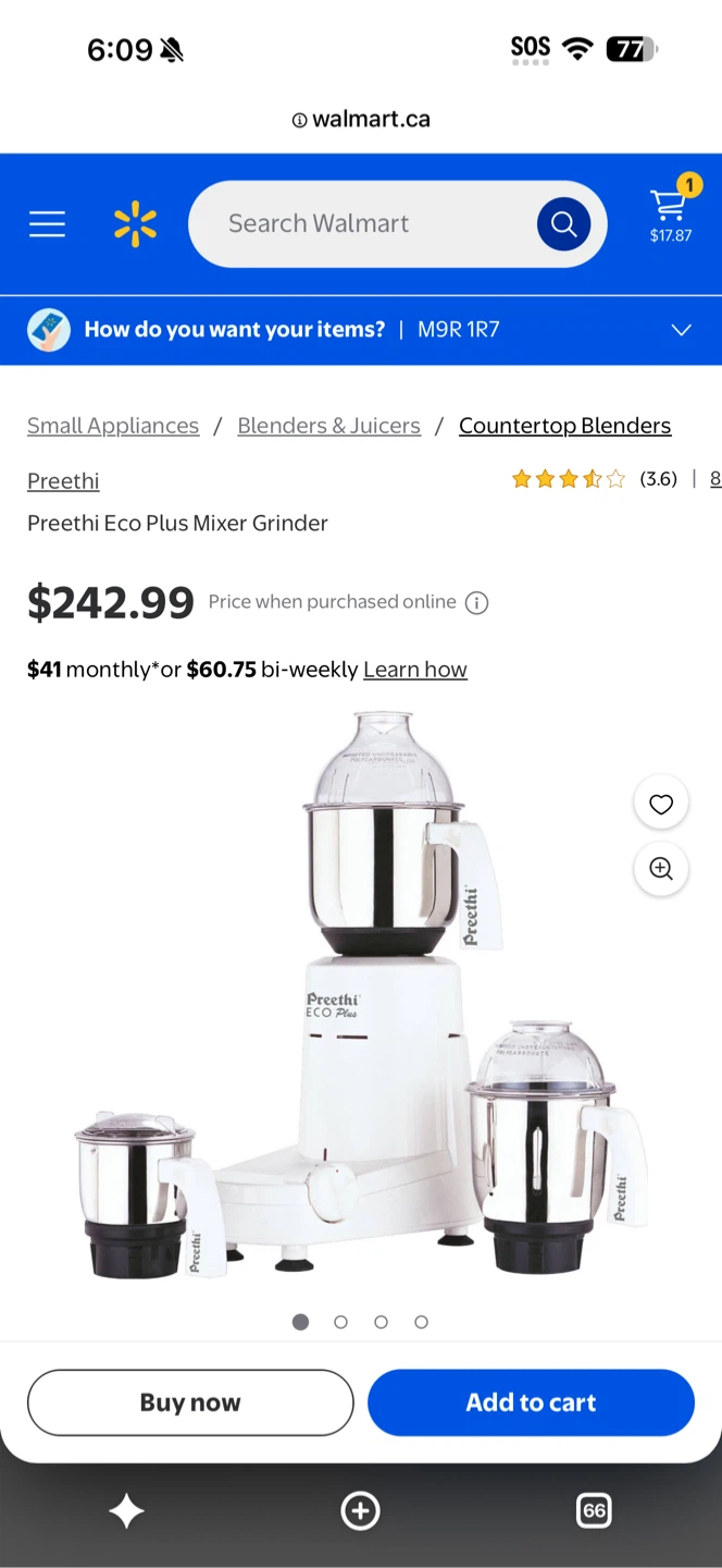Preethi ECO Plus Mixer Grinder