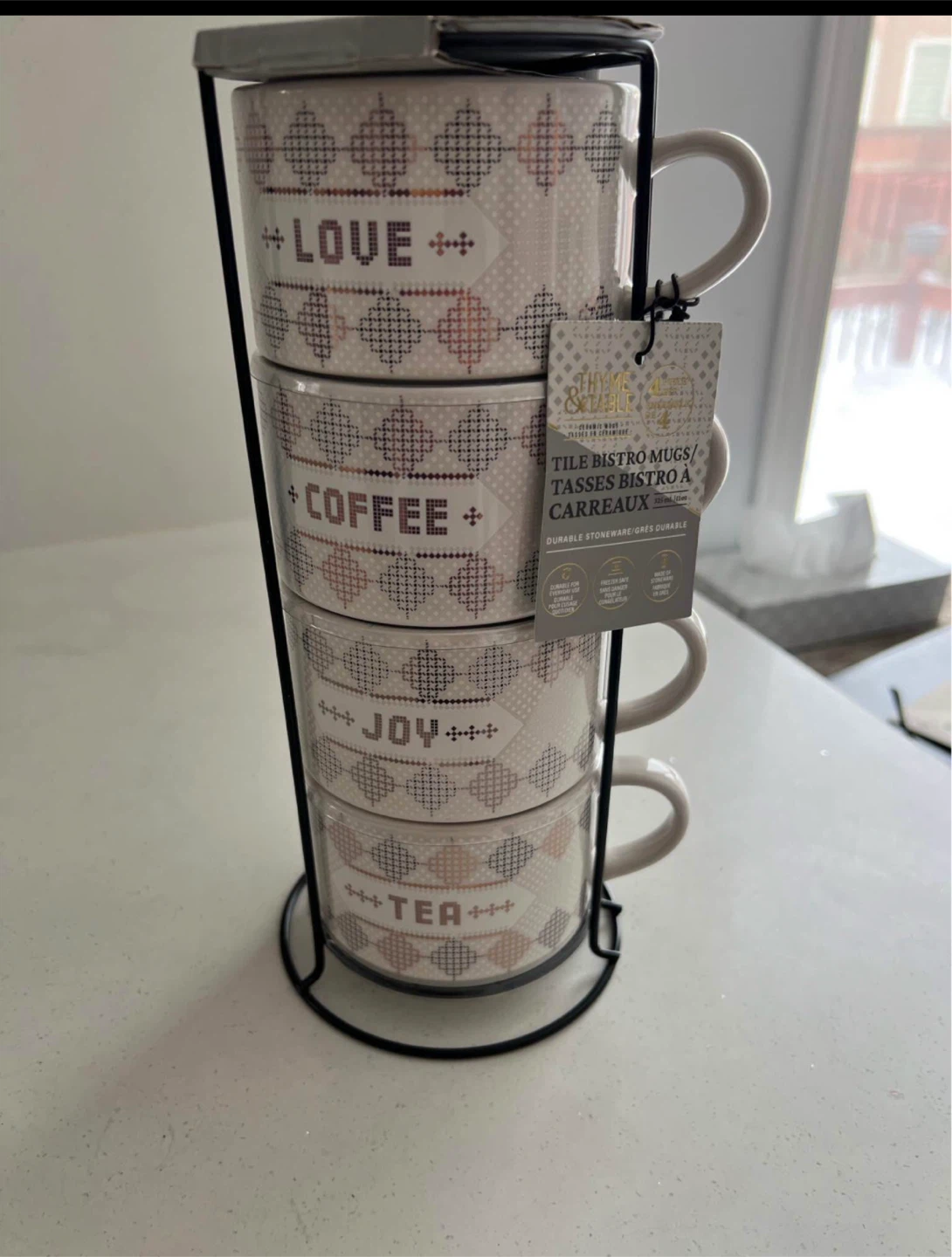 Thyme & Table Tile Bistro Mug Set of 4 - photo 2