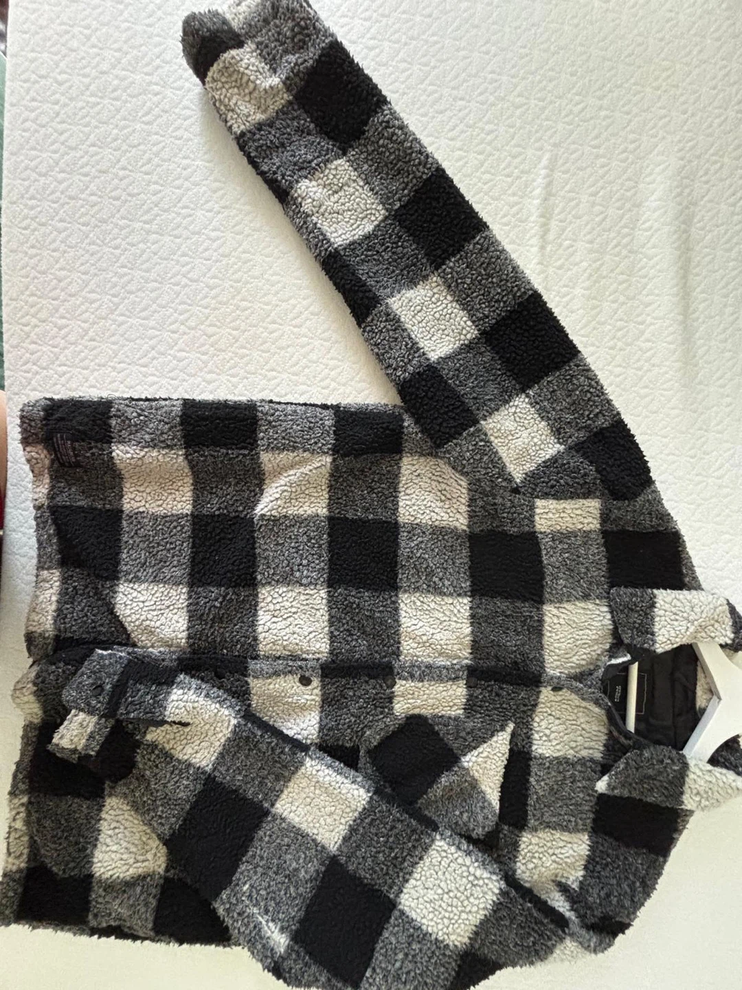 Pull&Bear Sherpa Check Shirt Jacket - photo 2