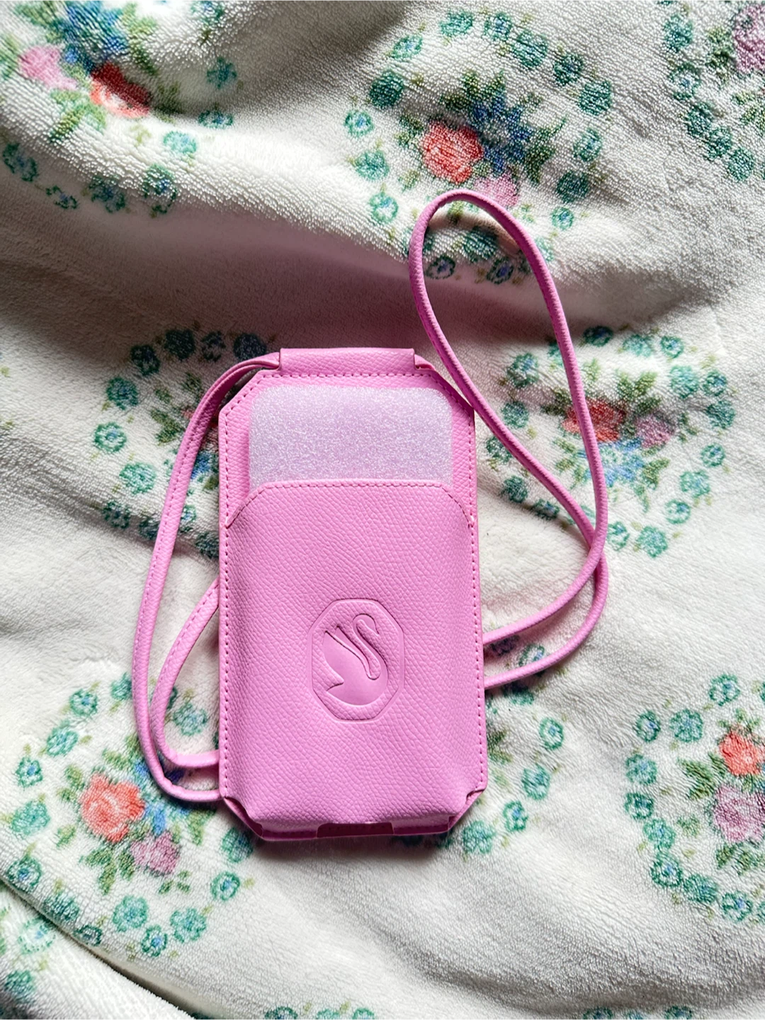 Swarovski Pink Phone Pouch Crossbody