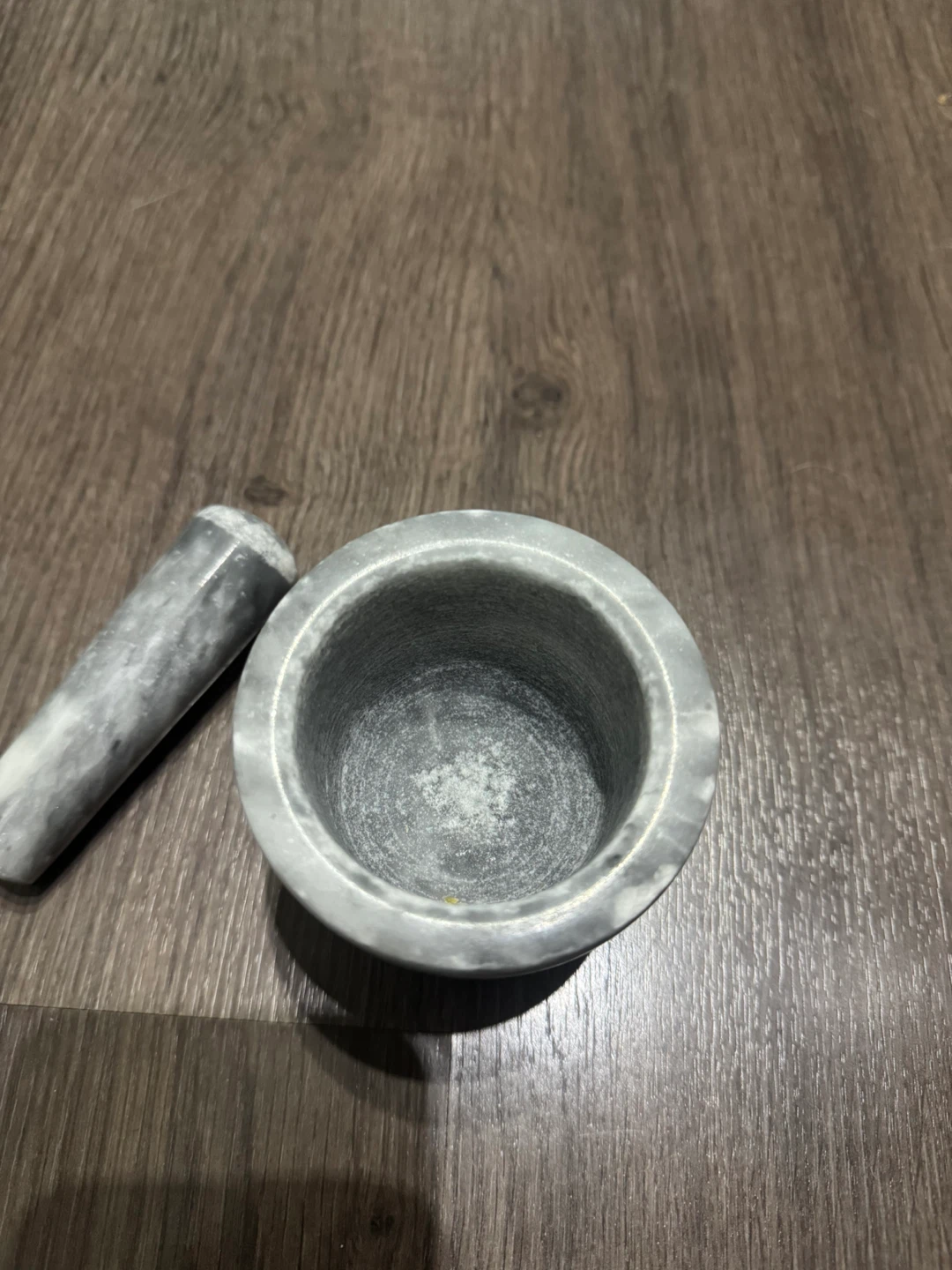 Grey Marble Mortar and Pestle - photo 3