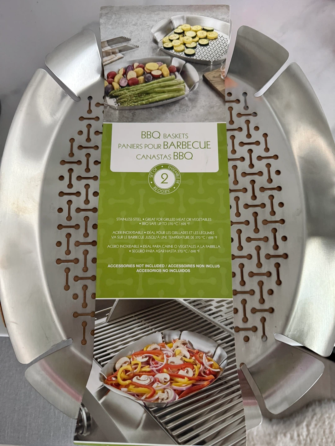 Set of 2 BBQ Baskets