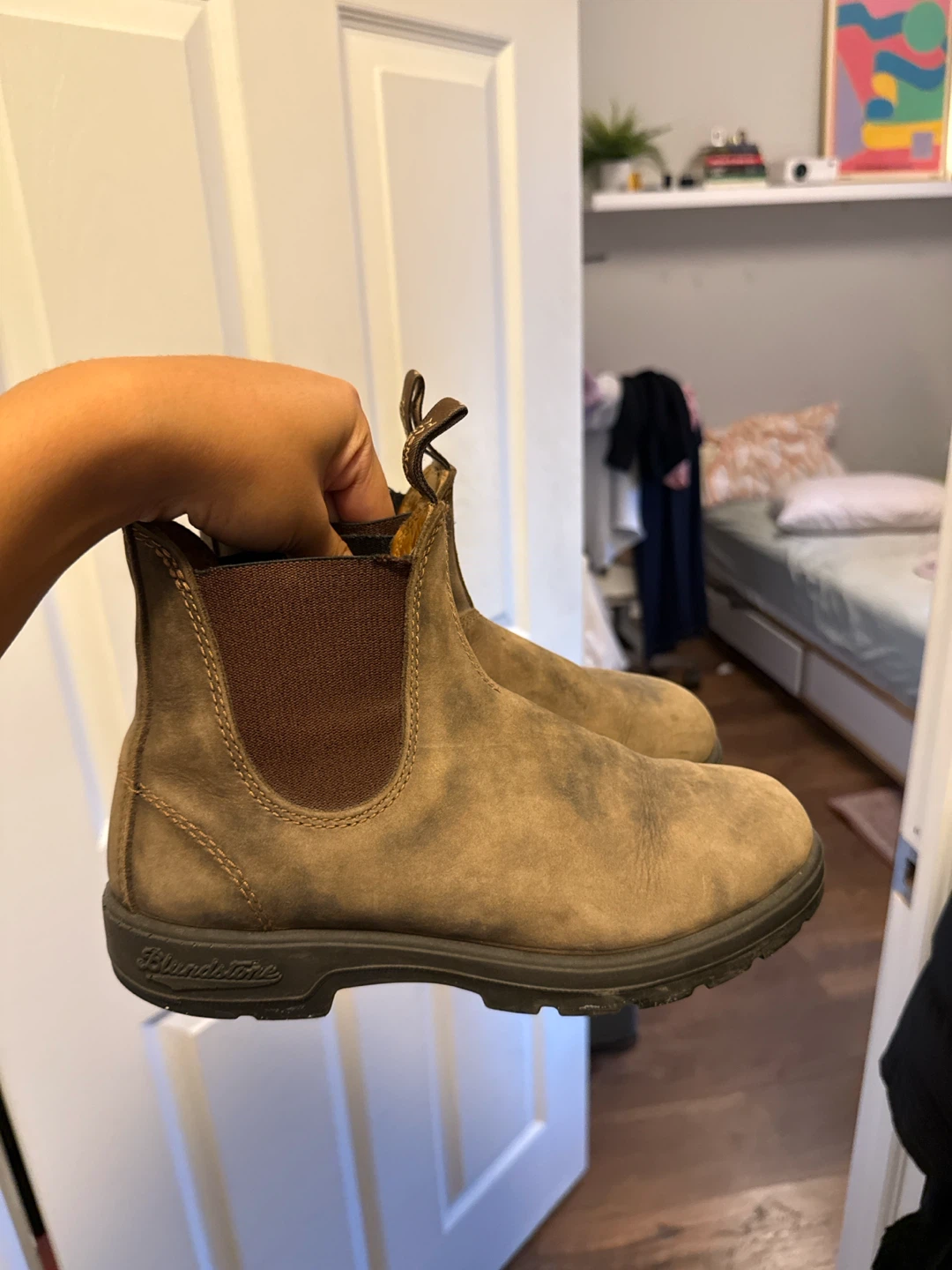Blundstone boots, brown, size US 7