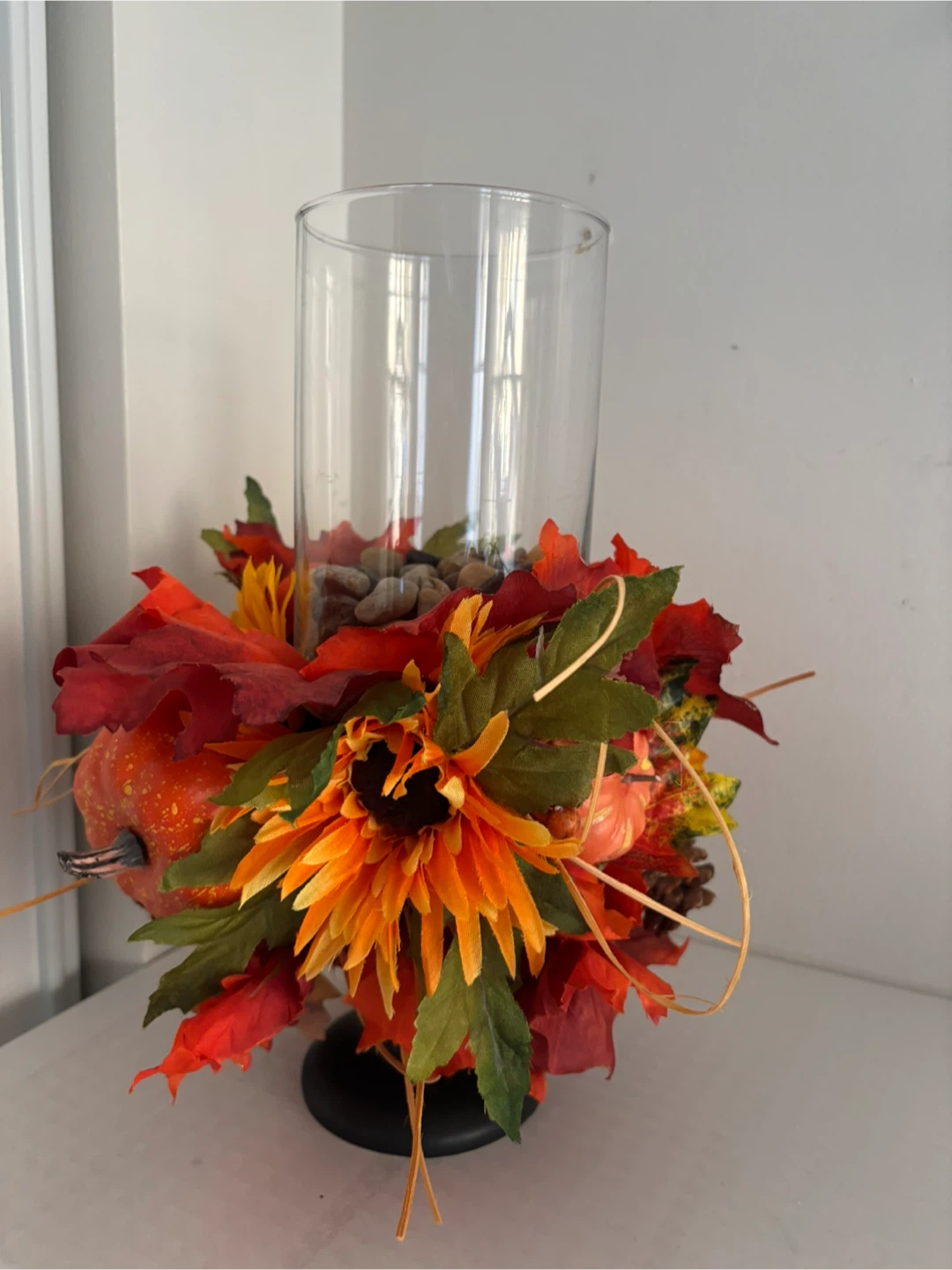 Fall Floral Candle centrepiece - photo 2