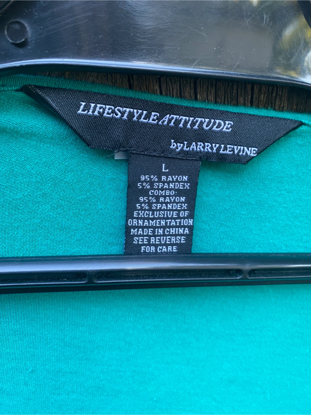Lifestyle Attitude by Larry Levine Teal Top - photo 3
