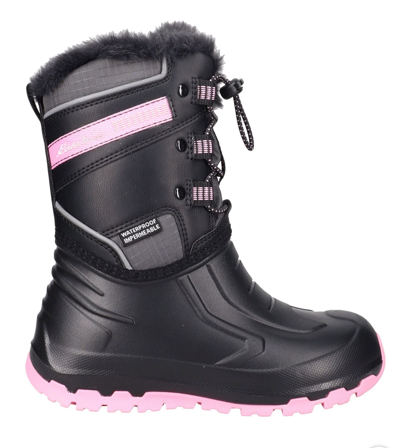 Eddie Bauer Black and Pink Winter Boots 10, 12, 3