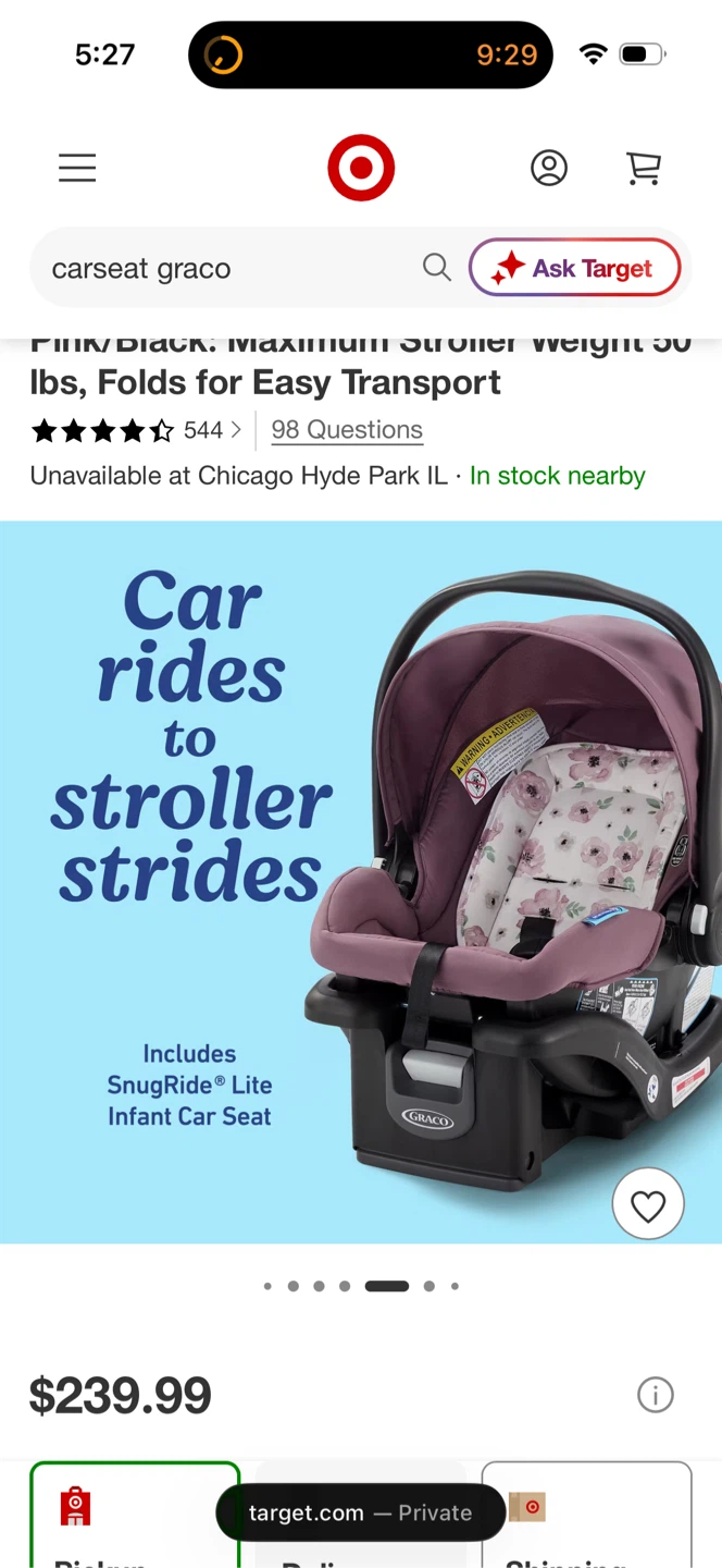 Graco SnugRide Lite Infant Car Seat