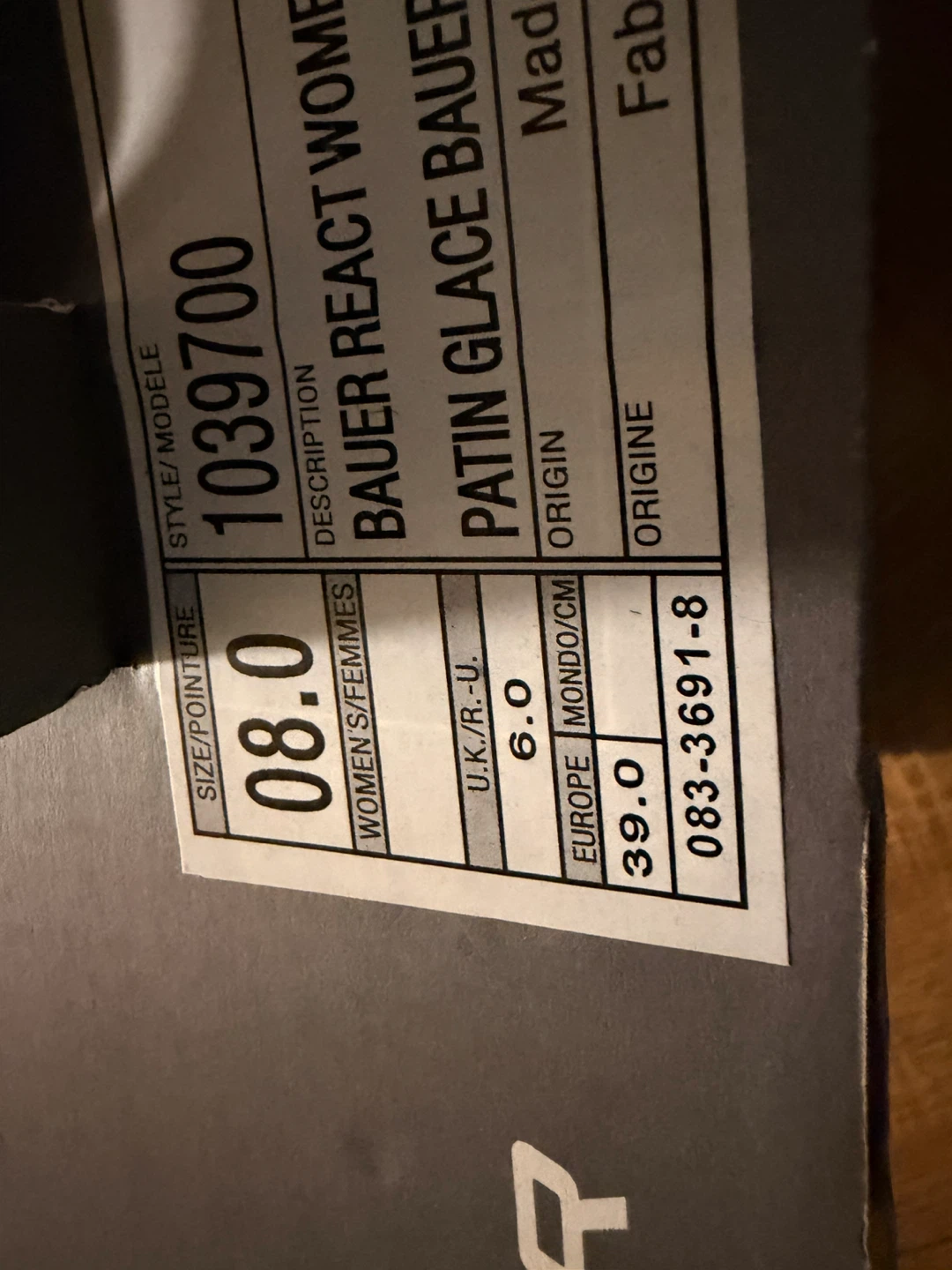 Bauer React Women's Ice Skates Size 8 - photo 3